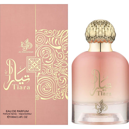 Al Wataniah Tiara Pink frasco y caja