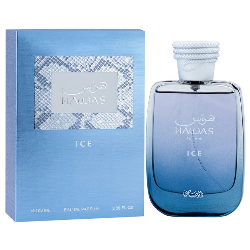 Rasasi Hawas Ice frasco y caja